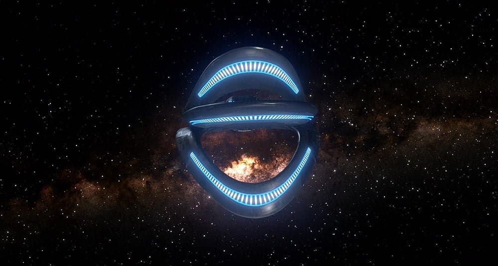 The Orville in space