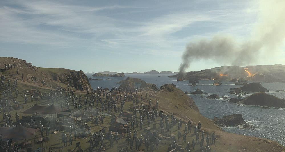The Kingdom's men against the Crabfeeder's forces in House of the Dragon, HBO