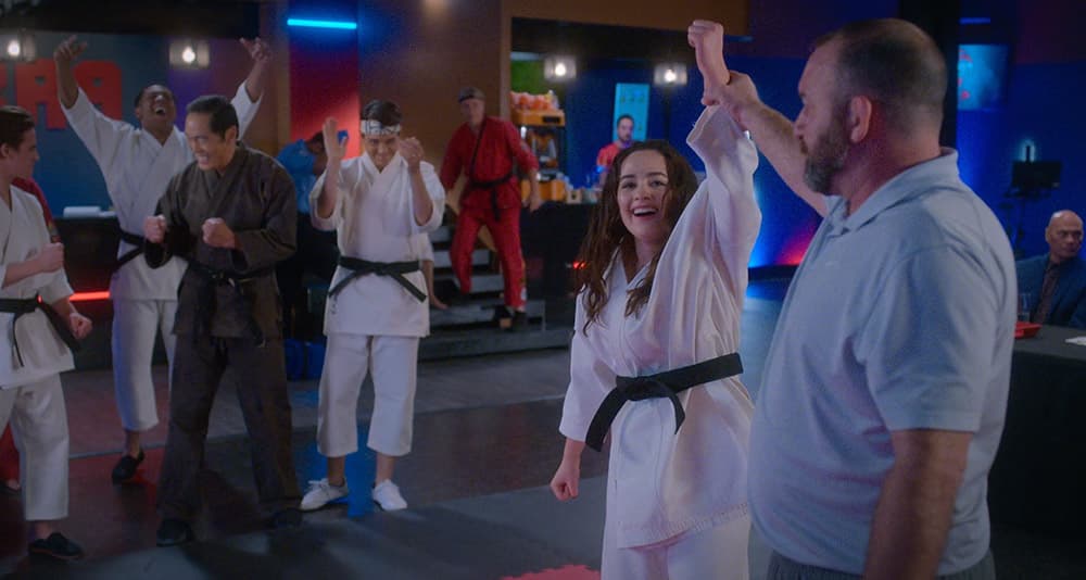 Sam wins a three-point match in Cobra Kai, season 5