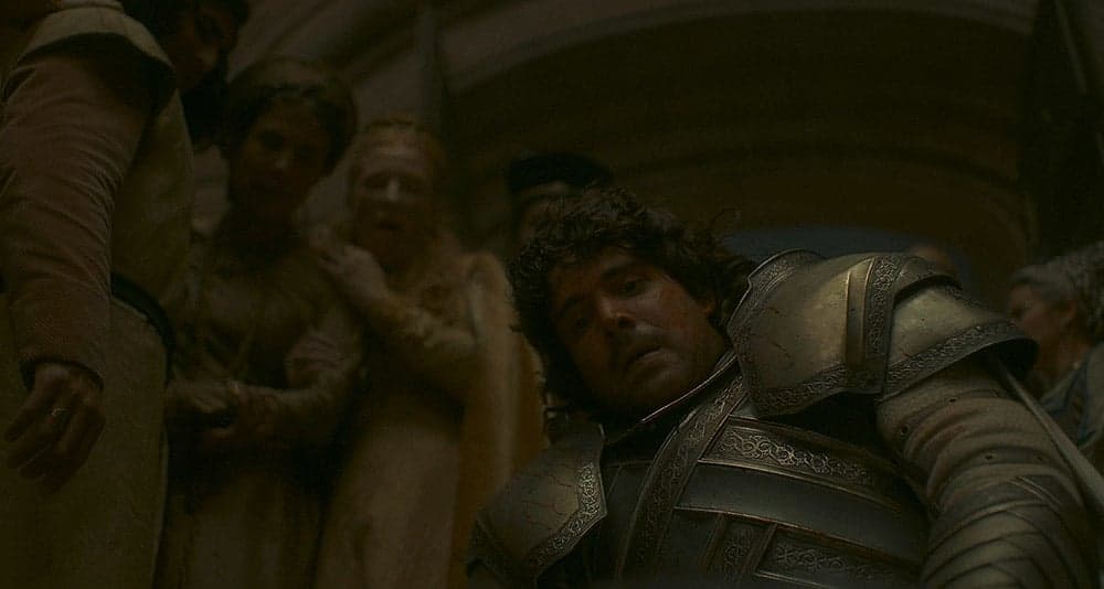 Ser Criston after killing a man in House of the Dragon, HBO