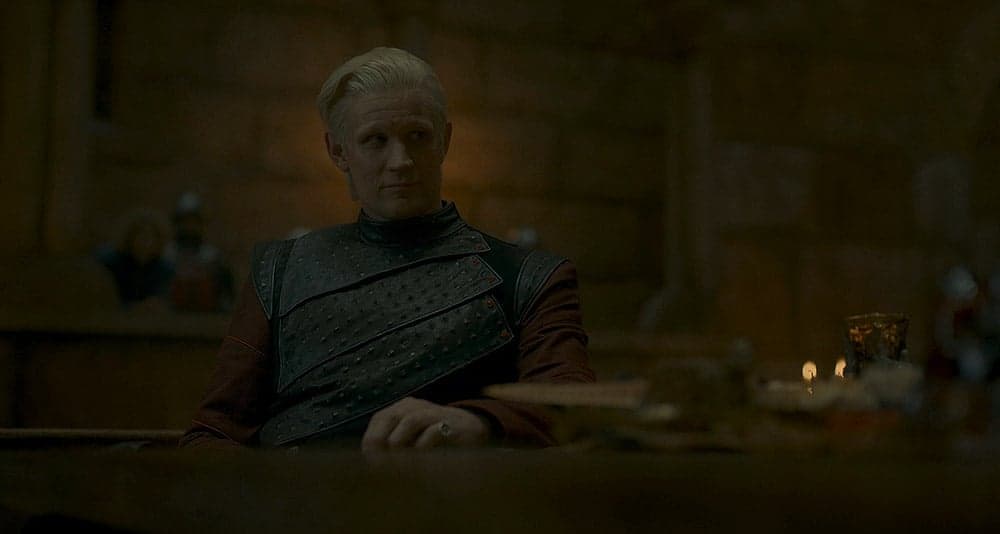 Daemon Targaryen attends Rhaenyra's wedding celebrations in House of the Dragon, HBO