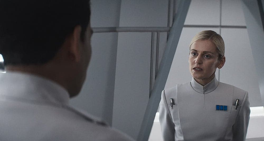 Dedra Meero argues with her rival in Star Wars: Andor, Disney+