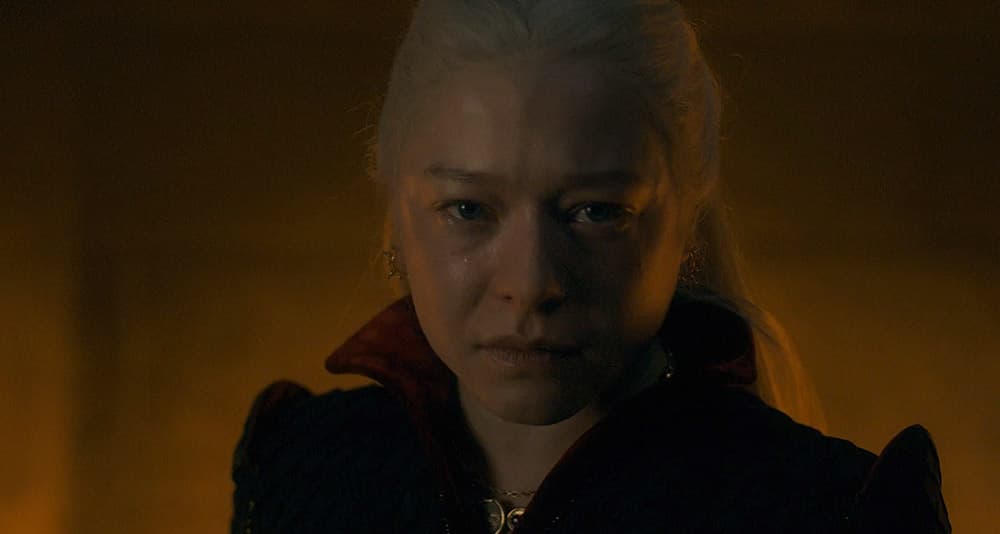An embittered Queen Rhaenyra in 'House of the Dragon,' HBO