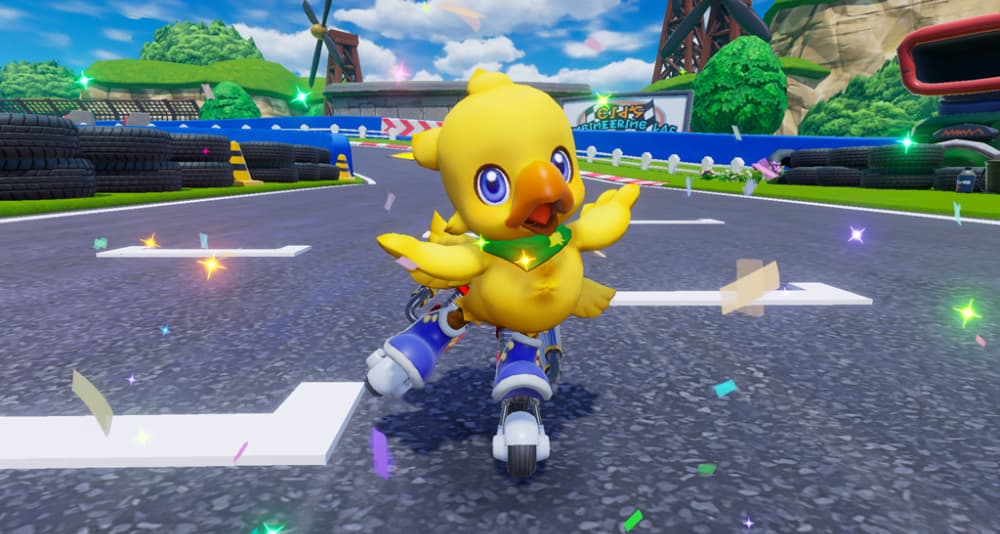 Chocobo crosses the finish line via Chocobo GP (2022) Square Enix