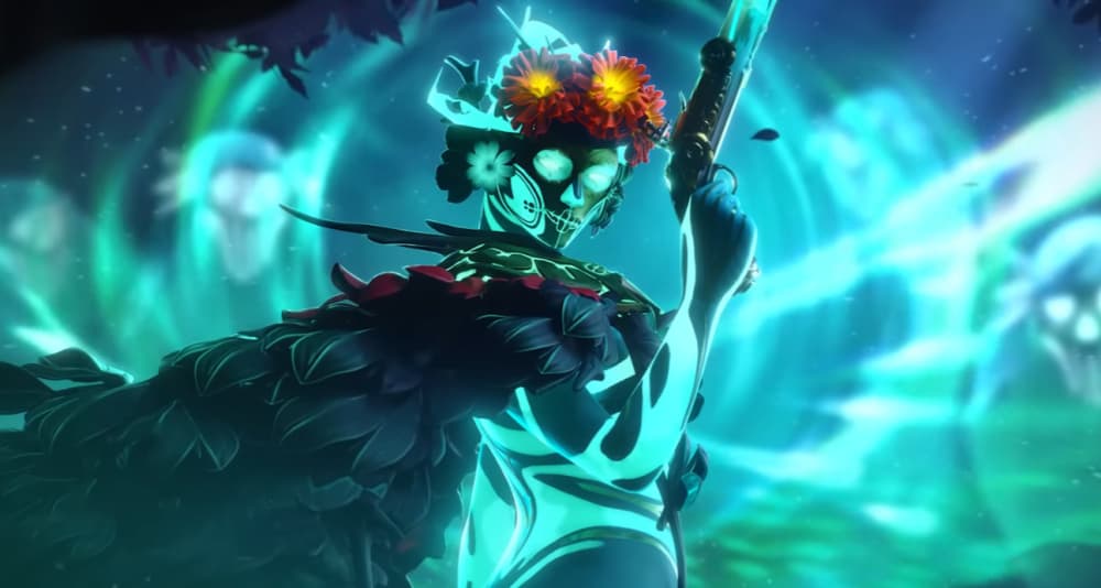 Hero Muerta shows off her ghostly powers via DOTA 2 (2013), Valve