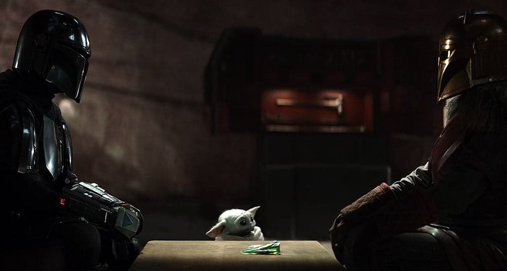 Din Djarin and the Armorer discuss redemption in 'The Mandalorian' (2023), Disney+