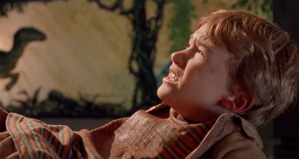 Joseph Mazzello as Tim in 'Jurassic Park' (1993), Universal Pictures.