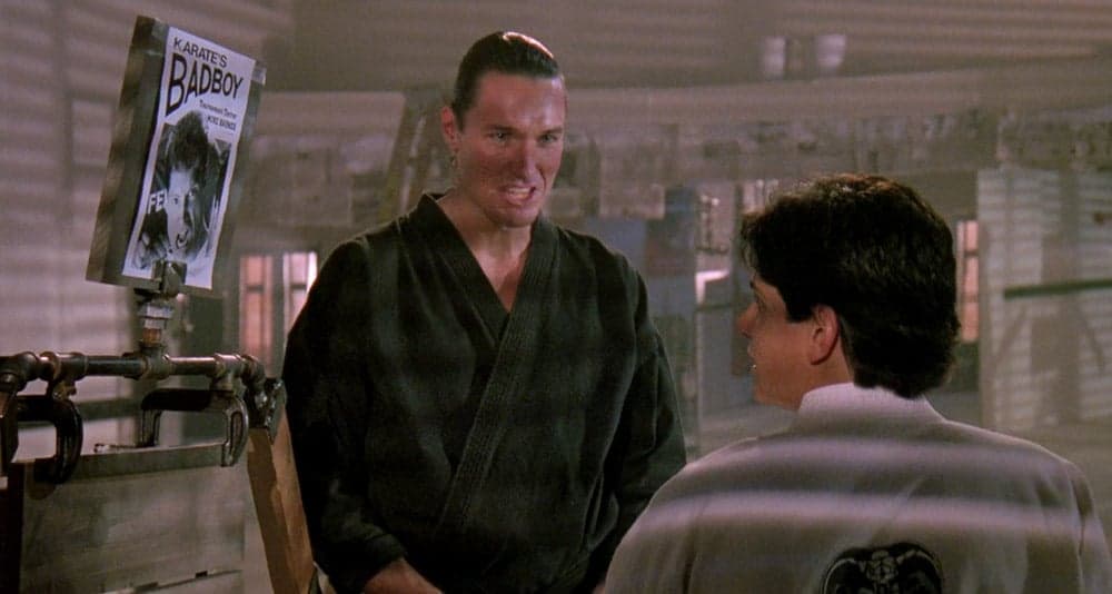 Terry Silver corrupts Daniel LaRusso in 'The Karate Kid III' (1989), Columbia Pictures
