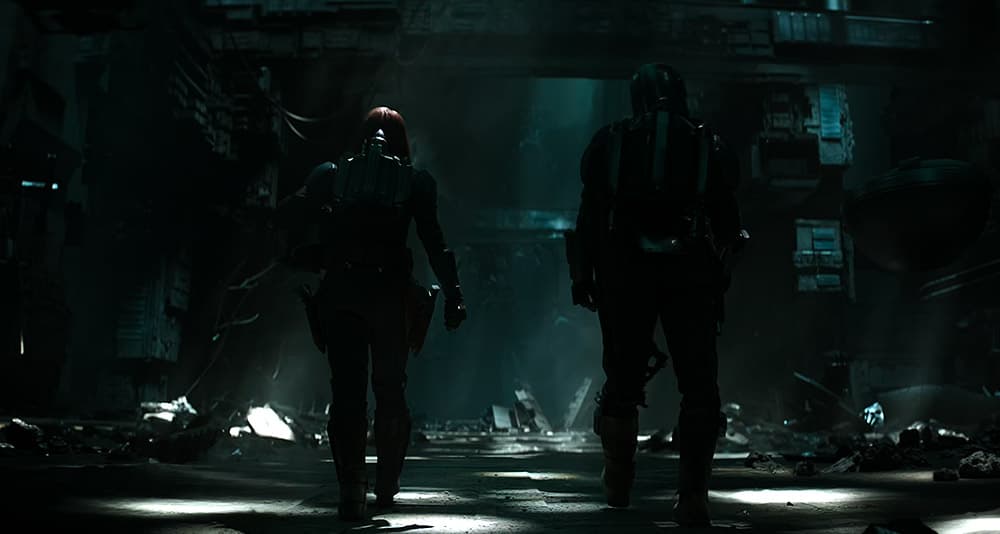 Bo-Katan leads Din Djarin to the living waters underneath Mandalore in 'The Mandalorian' (2023), Disney+