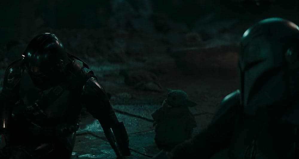 Din Djarin, Grogu and Bo-Katan at the Living Waters in 'The Mandalorian' (2023), Disney+