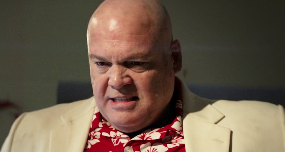 Wilson Fisk (Vincent D'onofrio) hunts down Kate Bishop (Hailee Steinfeld) in Hawkeye Season 1 Episode 6 "So This Is Christmas?" (2021), Marvel Entertainment