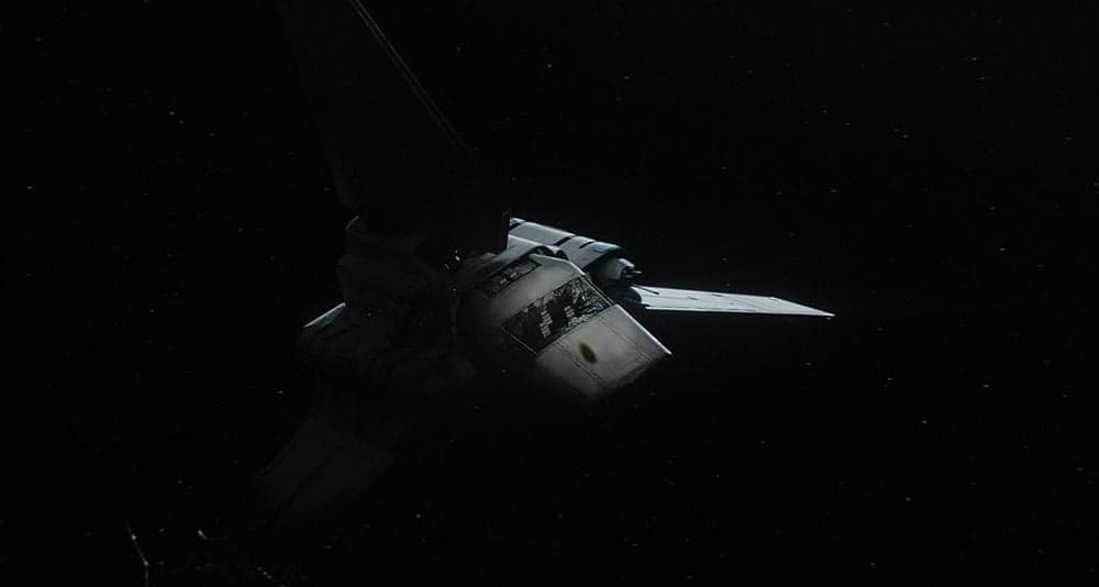 Carson Teva discovers Moff Gideon's transport ship in 'The Mandalorian' (2023), Disney+ 