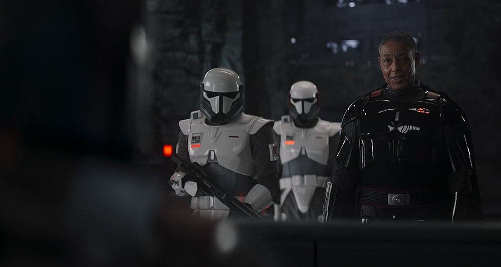 Gideon mocks Bo-Katan Kryze in 'The Mandalorian' (2023), Disney+