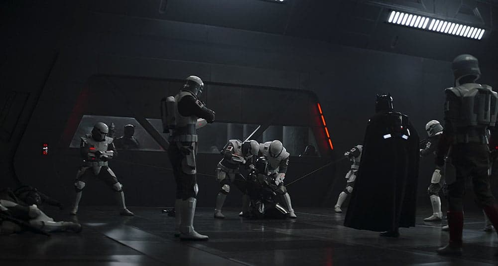 Din Djarin is captured by Stormtroopers in 'The Mandalorian' (2023), Disney+