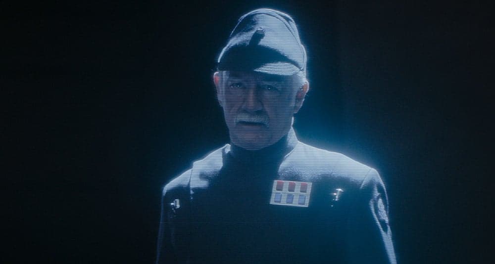 Gilad Pellaeon addresses Moff Gideon in 'The Mandalorian' (2023), Disney+