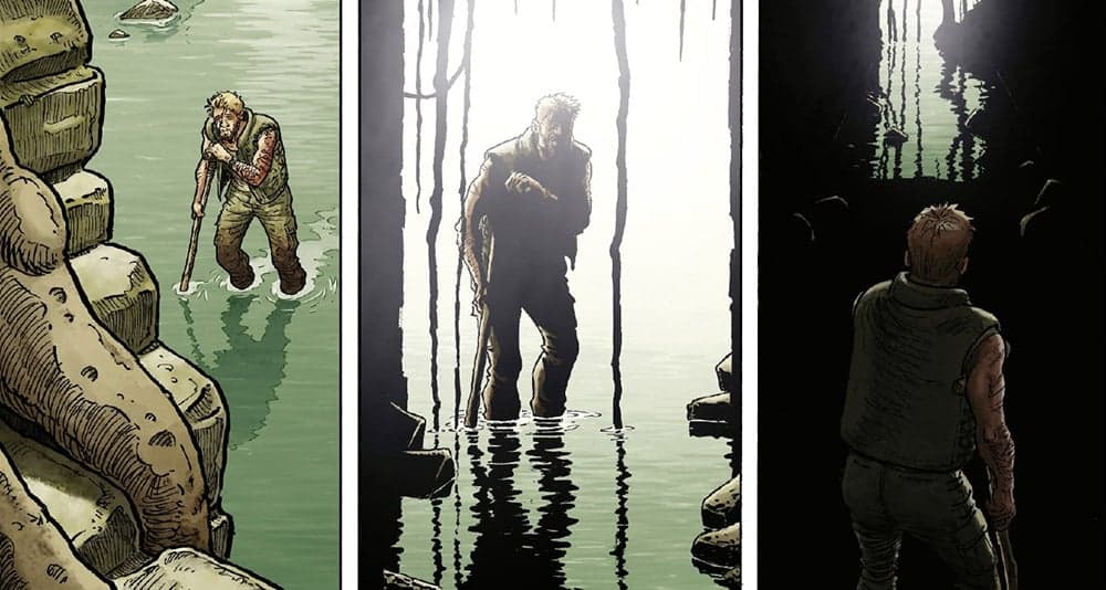 Neil enters some ancient ruins in 'Latah' (2023), Europe Comics