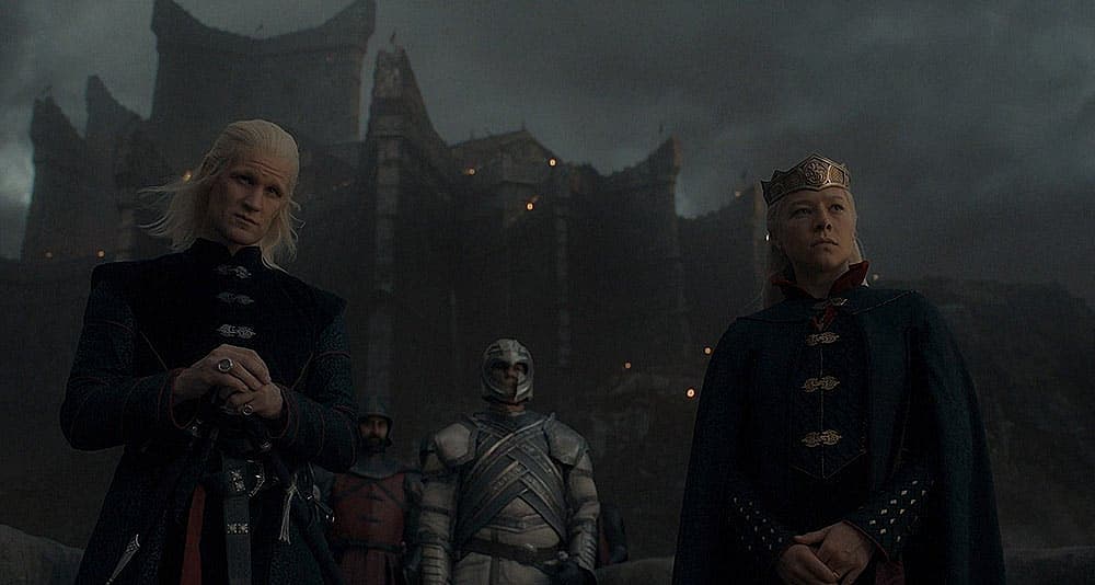Daemon and Rhaenyra at Dragonstone in 'House of the Dragon,' HBO
