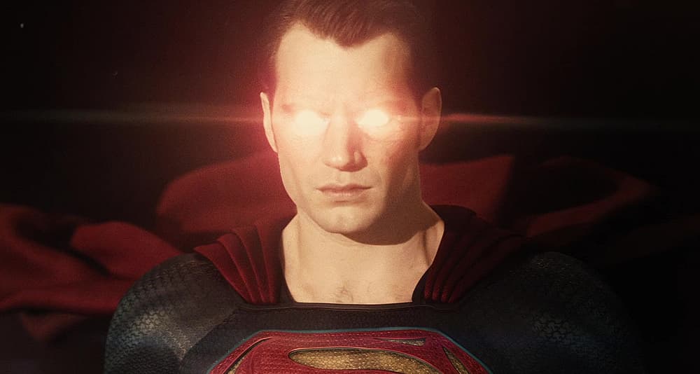 Superman (Henry Cavill) supercharges himself with solar power in Batman v Superman: Dawn of Justice