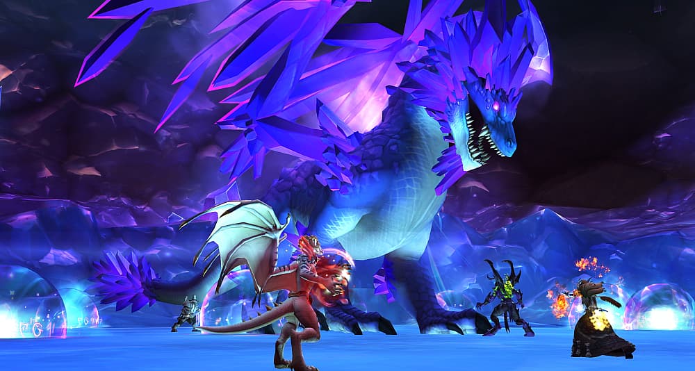 Players face Umbrelskul in The Azure Vault in World of Warcraft: Dragonflight (2022), Blizzard