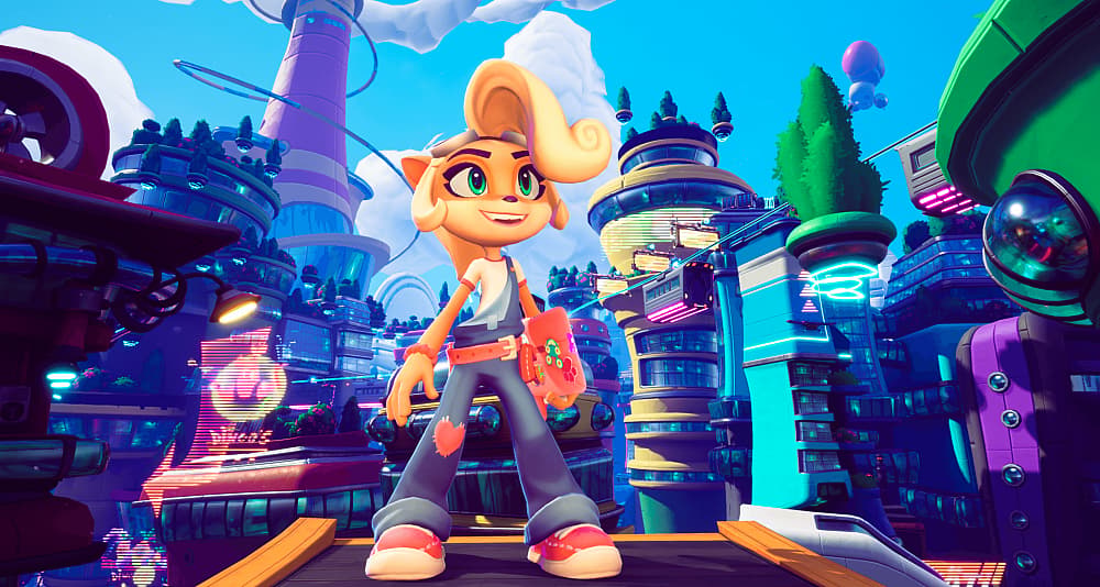 Coco Bandicoot marvels at The Sn@xx Dimension in Crash Bandicoot 4 It's About Time (2020)