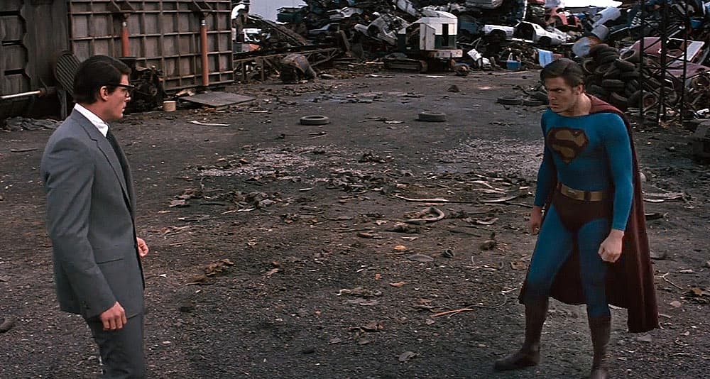 Clark Kent faces himself in 'Superman III' (1983), Warner Bros.