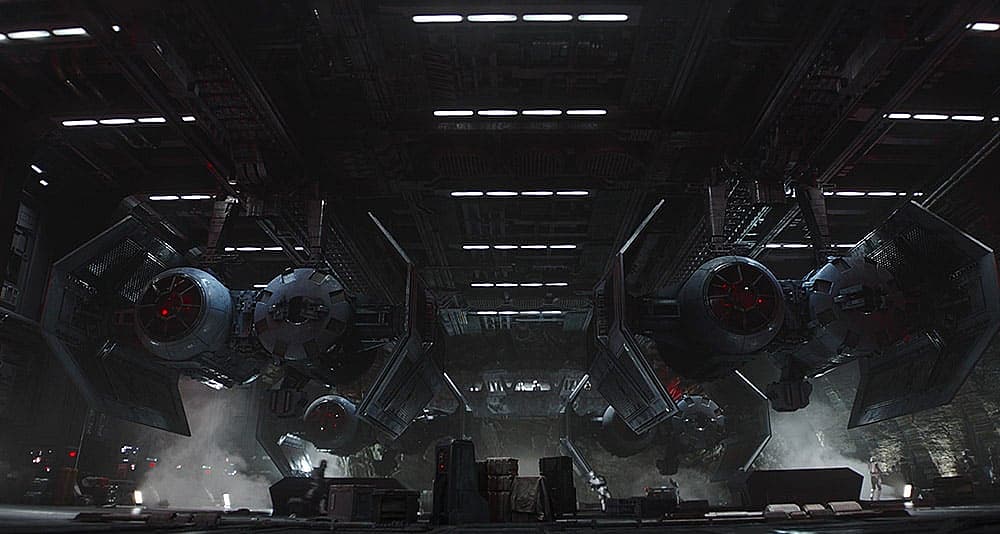 TIE Bombers prepare to launch in 'The Mandalorian' (2023), Disney+