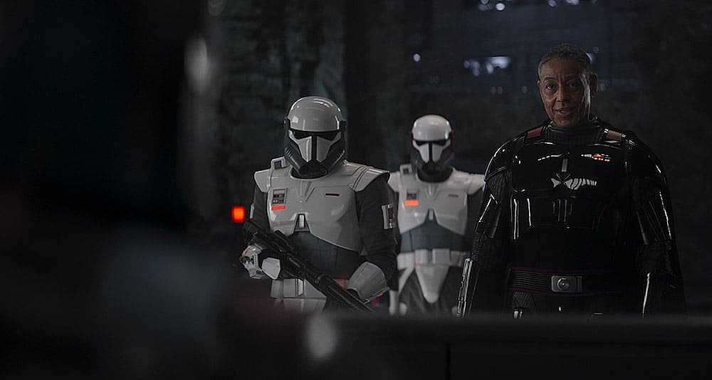 Gideon mocks Bo-Katan Kryze in 'The Mandalorian' (2023), Disney+