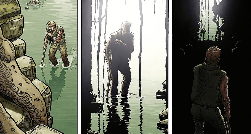 Neil enters some ancient ruins in 'Latah' (2023), Europe Comics
