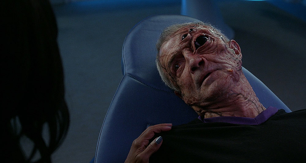 Paul Christie turning into an alien creature in The Orville: New Horizons