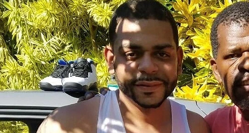 Law & Order crew member Johnny Pizarro with a friend