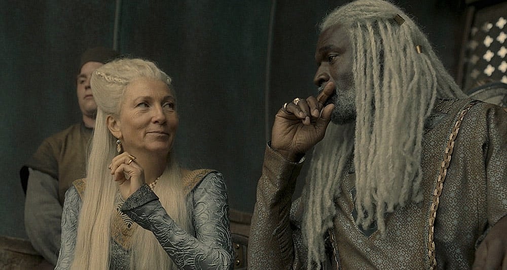 Rhaenys and Corlys in House of the Dragon