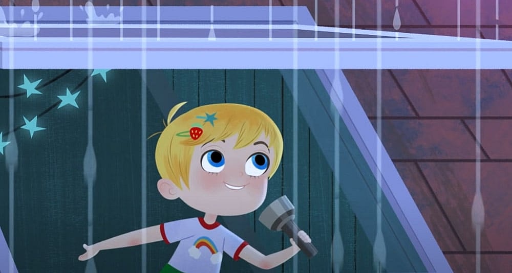 Little Ellen doing a comedy routine