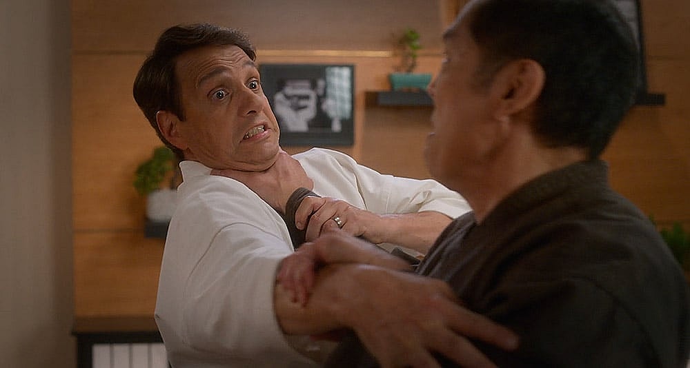 Chozen teaches Daniel Terry Silver's techniques in Cobra Kai, season 5