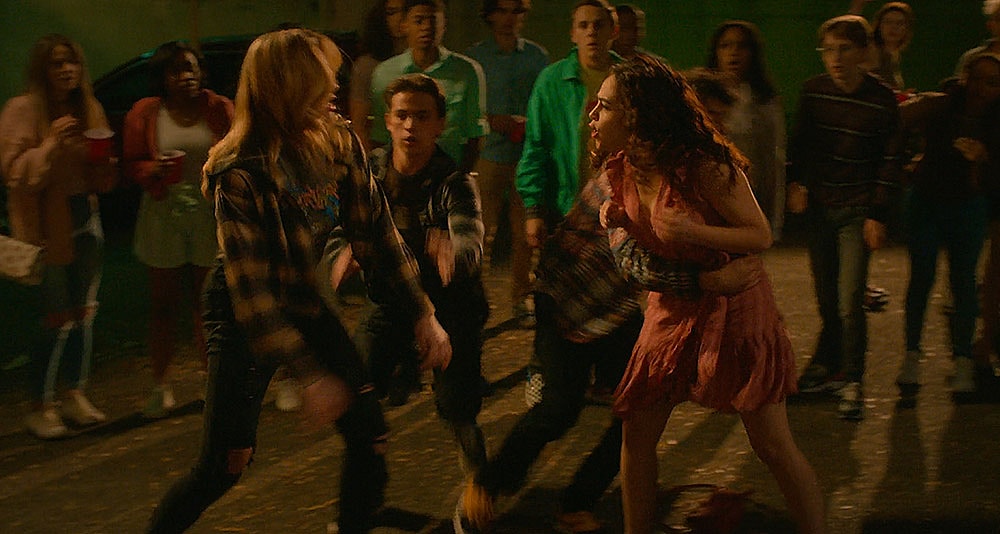 Samantha attacks Tory in Cobra Kai, season 5