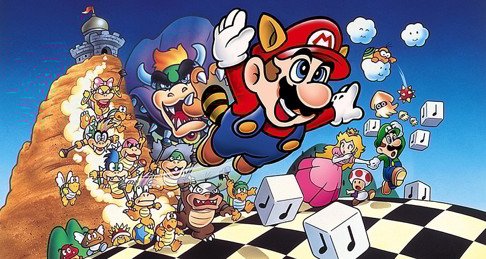 Official character art from Nintendo's 'Super Mario Bros. 3'