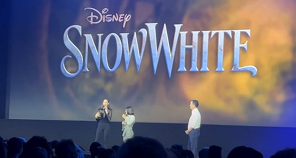 Gal Gadot and Rachel Zegler promote the live-action Snow White film at the D23 Expo
