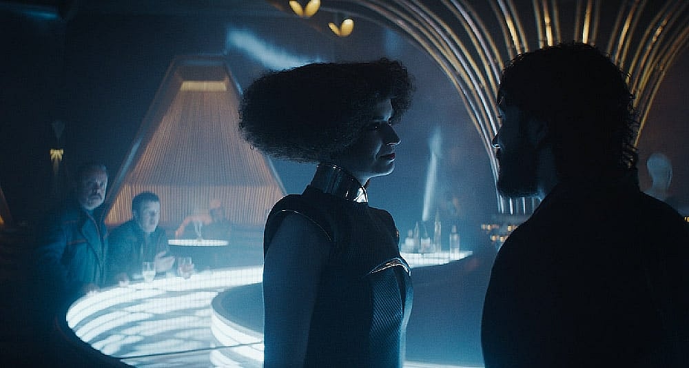 Cassian visits a brothel for information in Star Wars: Andor, Disney+