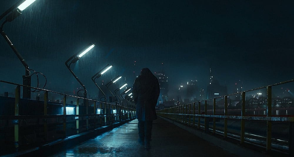 Andor arriving on a planet in Star Wars: Andor, Disney+