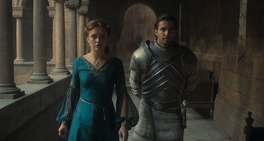 Queen Alicent and Ser Criston Cole in House of the Dragon, HBO