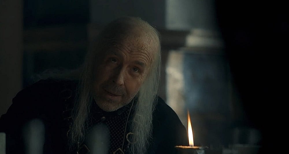 An ill King Viserys in House of the Dragon, HBO