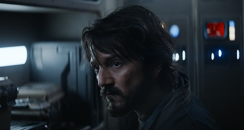 Cassian on Rael's ship in Star Wars: Andor, Disney+