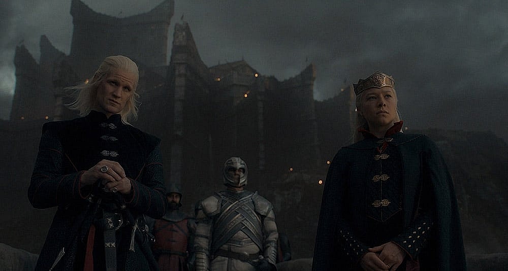 Daemon and Rhaenyra at Dragonstone in 'House of the Dragon,' HBO