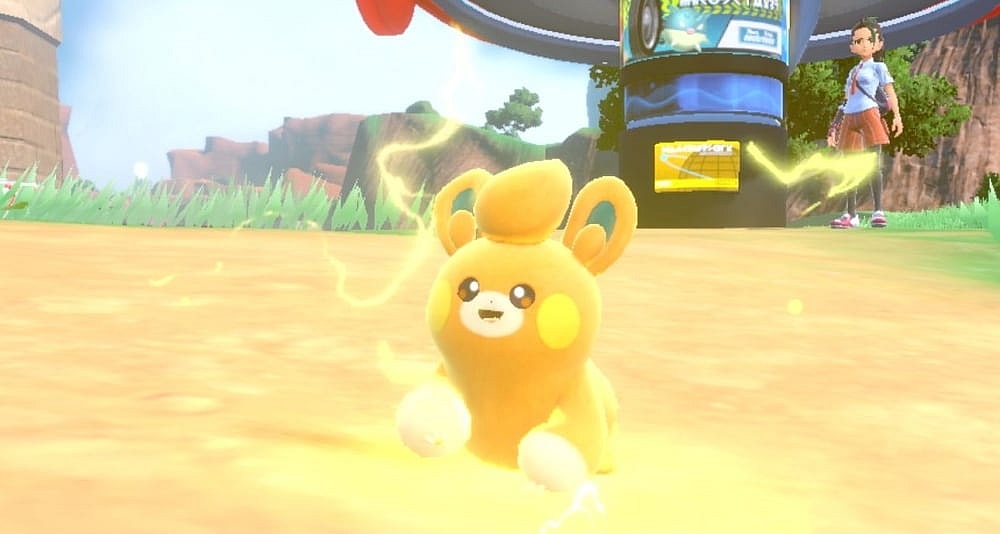 Nemona's Pawmi is brimming with electricity via Pokémon Scarlet & Violet (2022), Nintendo
