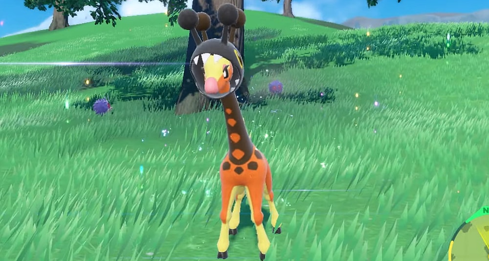 A freshly evolved Farigiraf via Pokémon Scarlet & Violet (2022), Nintendo