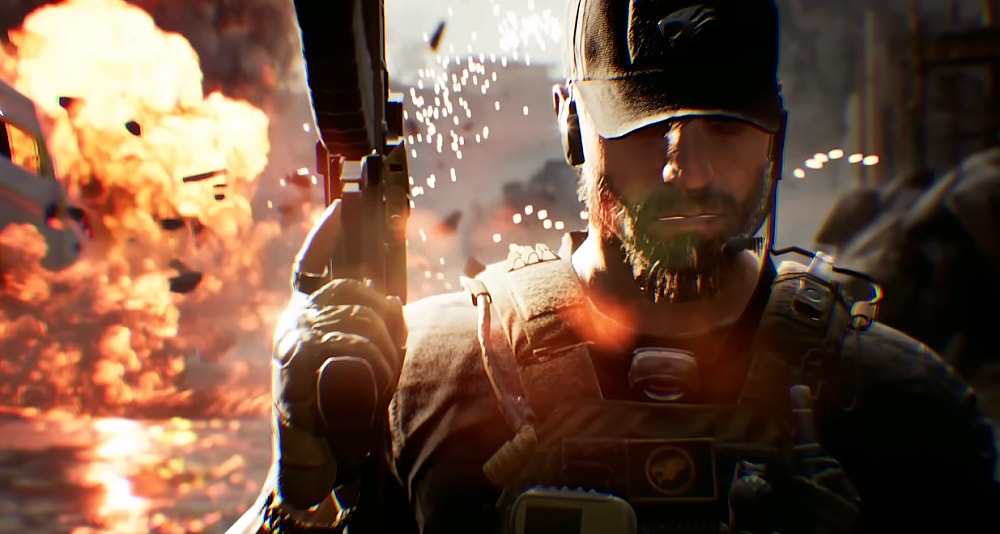 Logan walks away from an explosion via CrossfireX (2022), Smilegate Entertainment