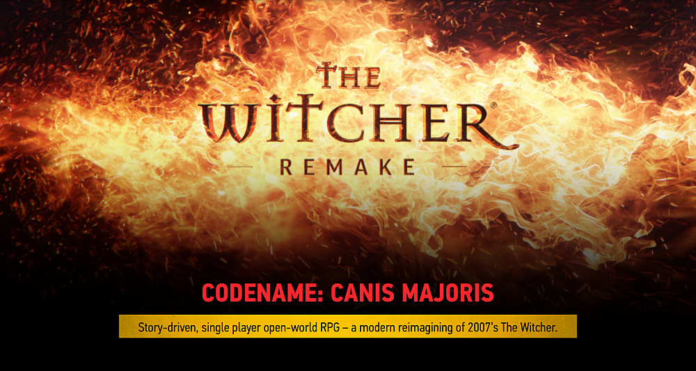 A snippet of information on The Witcher Remake via CD Projekt Group's Q3 2022 Earnings presentation documents