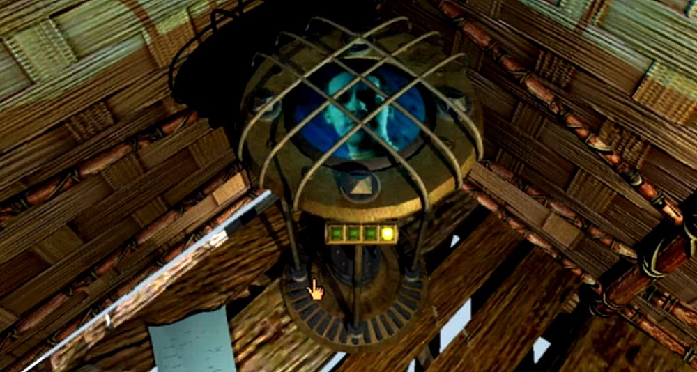 One of the puzzle elements in 'Myst', Broderbund