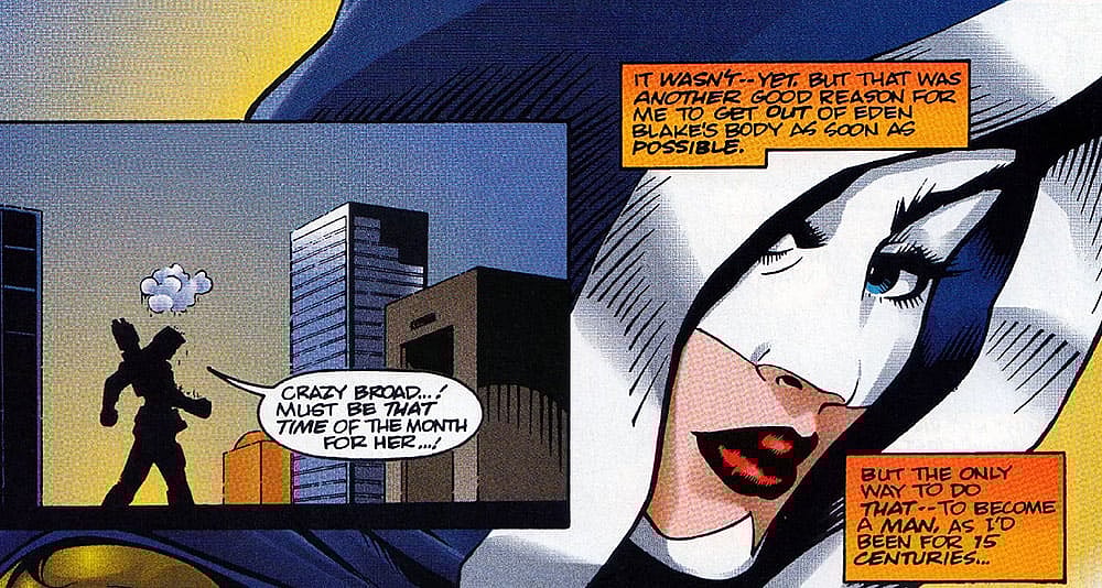 Warstrike and Lukasz discuss the female period in 'Mantra, Issue #5,' from Malibu Comics