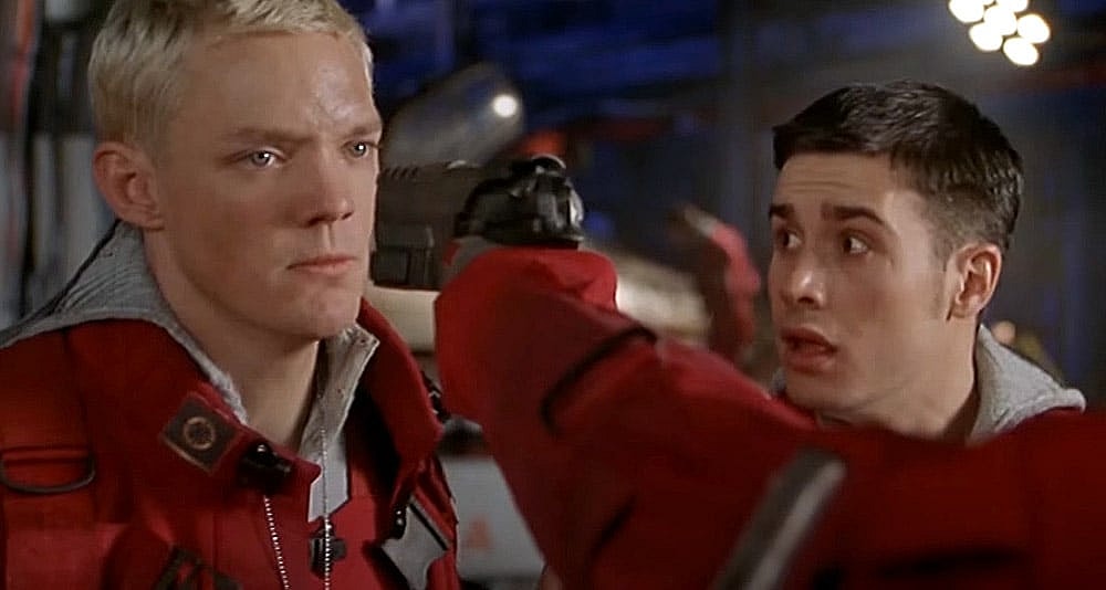 Matthew Lillard and Freddie Prinze Jr. in 'Wing Commander' (1999), 20th Century Fox