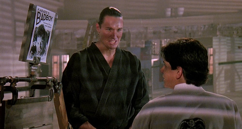 Terry Silver corrupts Daniel LaRusso in 'The Karate Kid III' (1989), Columbia Pictures